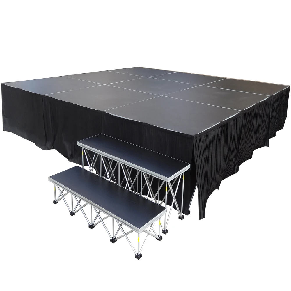 Easy assemble event portable stage with stage platform