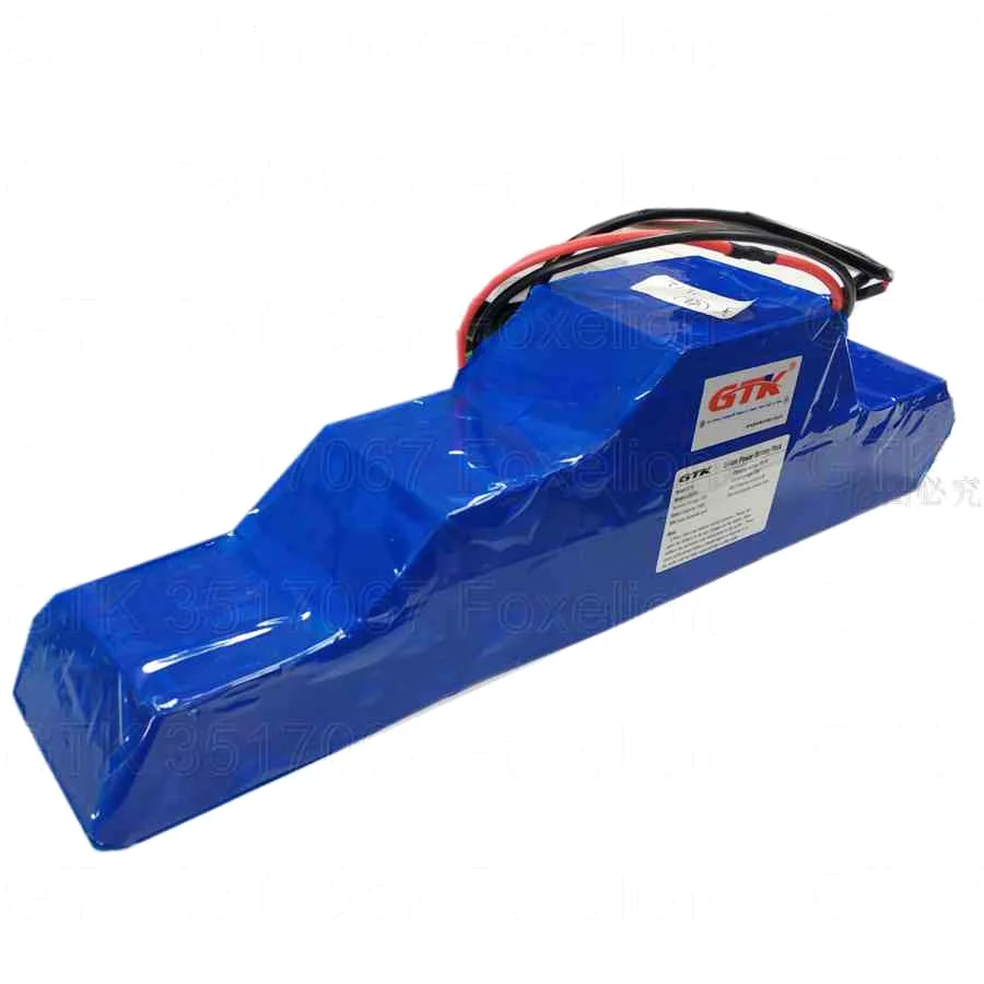 Triangle shape 14S 52v ebike battery special size customize oem 52v 20ah 48v 15Ah Lithium battery pack 30A BMS + 3A Charger