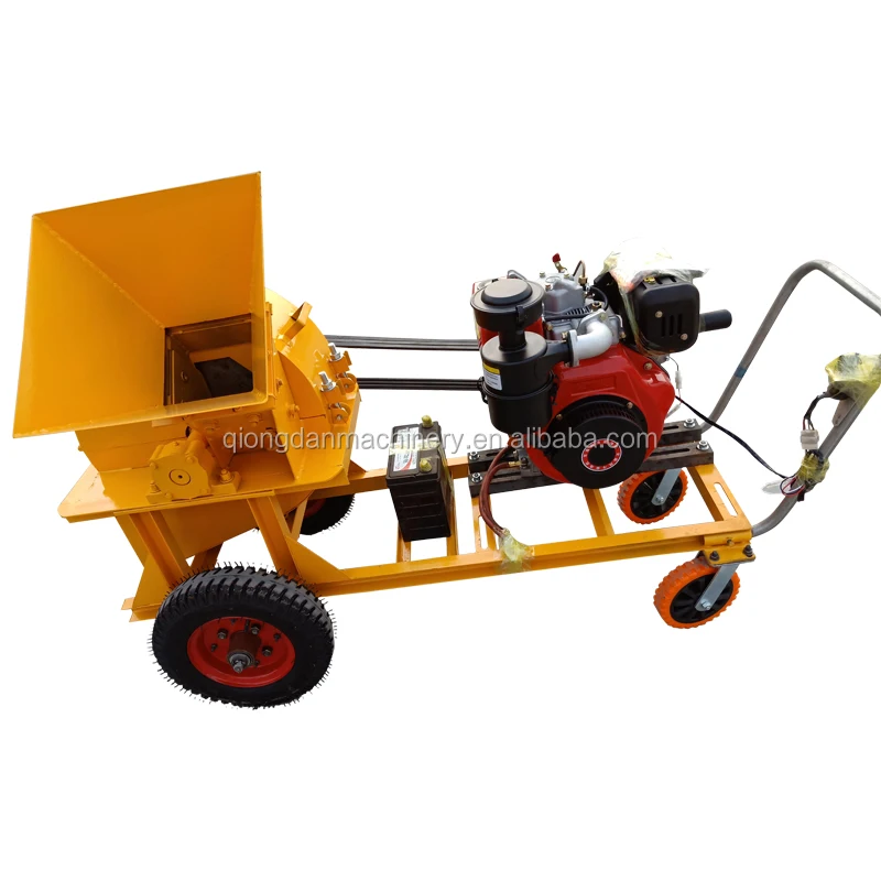 Low noise professional electric shredder wood flour machine/crusher for straw wood