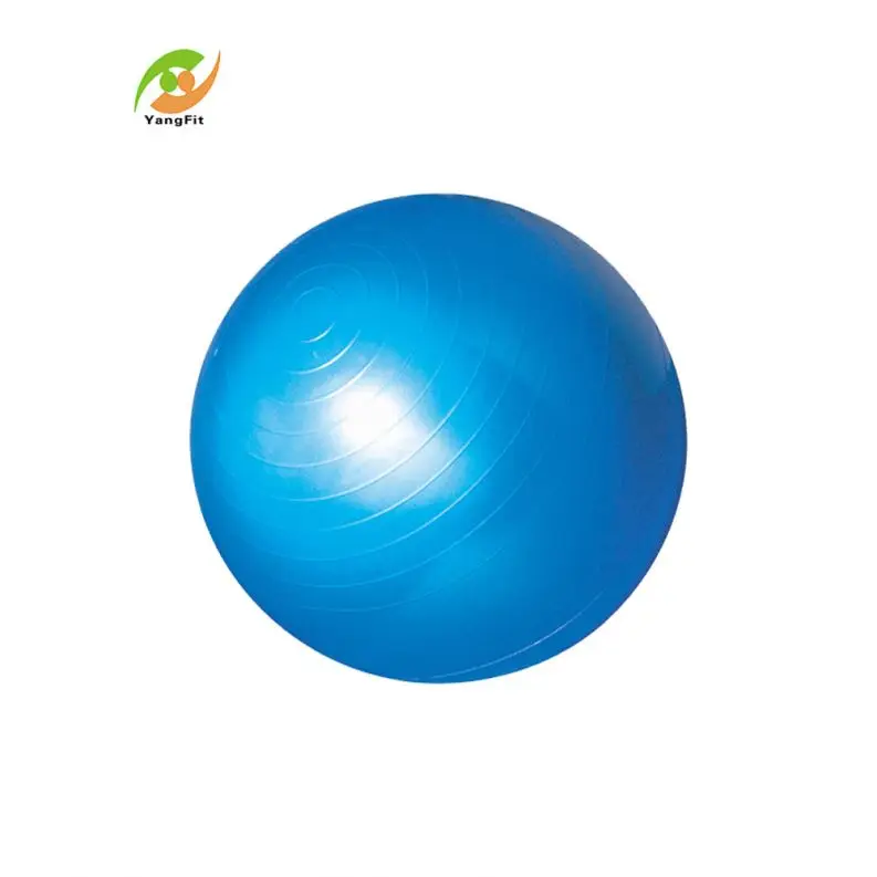 65cm smooth exercise inflatable ball as home gym or yoga equipment for fitness exercise use with quality foot pump