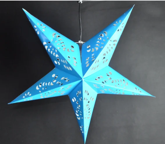 
China Supplier Handmade 5points Paper Star Lantern Pattern For Christmas Party Decoration 