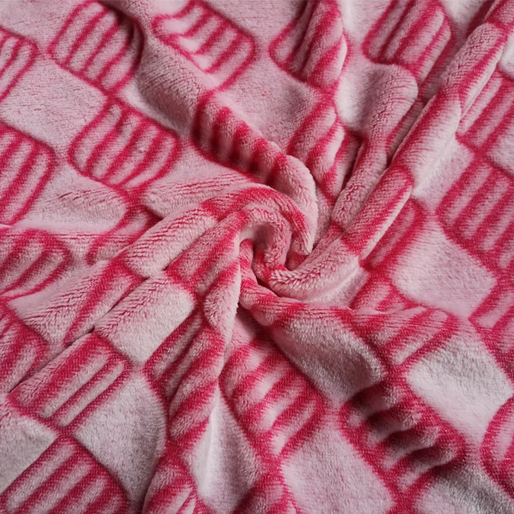 100 polyester custom flannel fabric back printing manufacturers for shaggy rugs