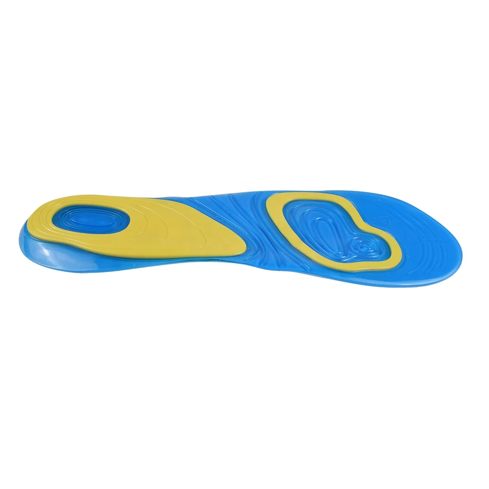 ZRWD05 2019 New products shoe material pu foot pad gel active sport arch insole for flat feet