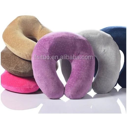 Высокое качество бархат пены памяти путешествия шею подушку Популярные
