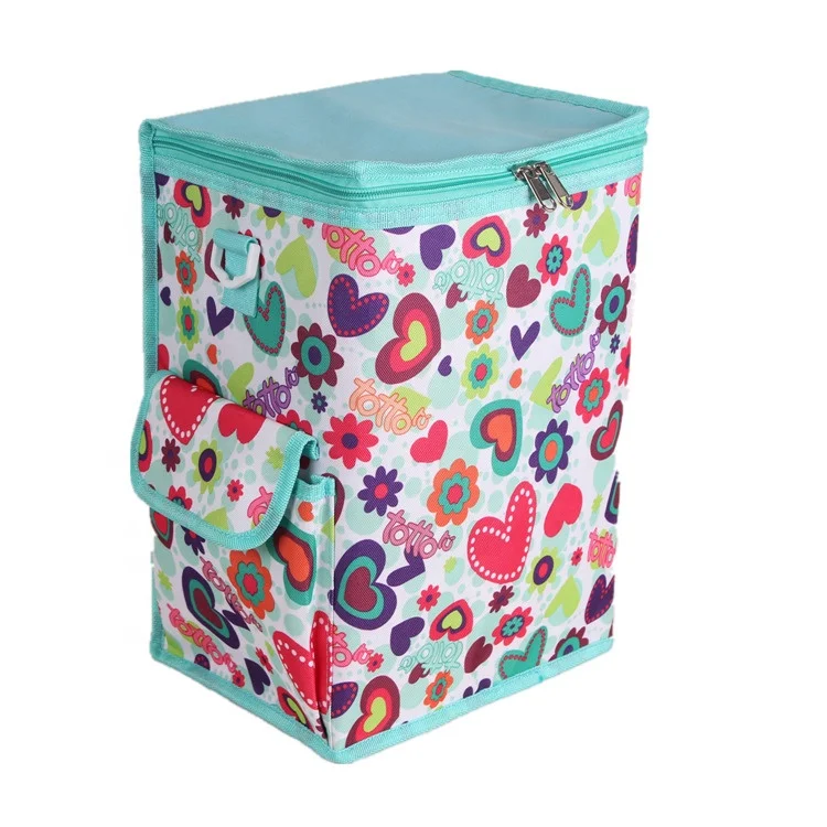 Heopono Custom Nice Full Printed Design BPA free Food Safe Aluminium Thermal Bag Polyester Insulated Large Cooler Backpack