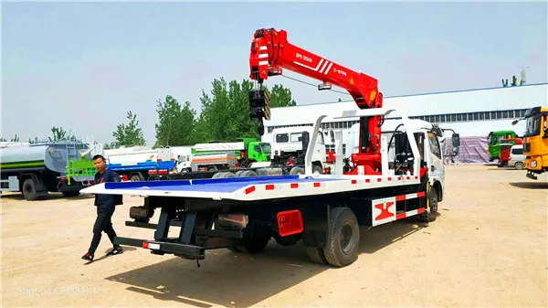 6 Ton Tow Truck/Wrecker Truck/ Flatbed Towing Truck with Crane Cheap and Best