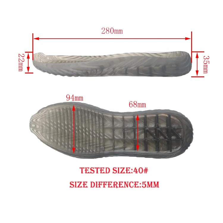 Wholesale Design Transparent Soles Soft Soles Pvc Shoe Soles