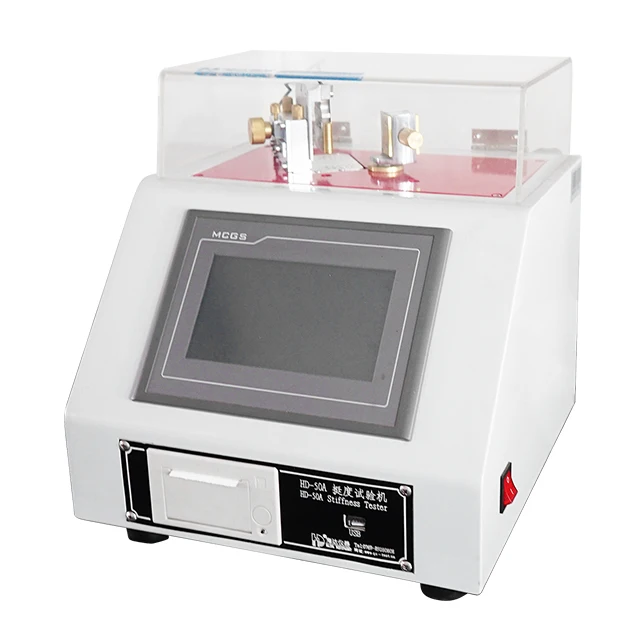 Китай картон складывать Жесткость Тестер поставщик/бумага чашки жесткости испытательное оборудование