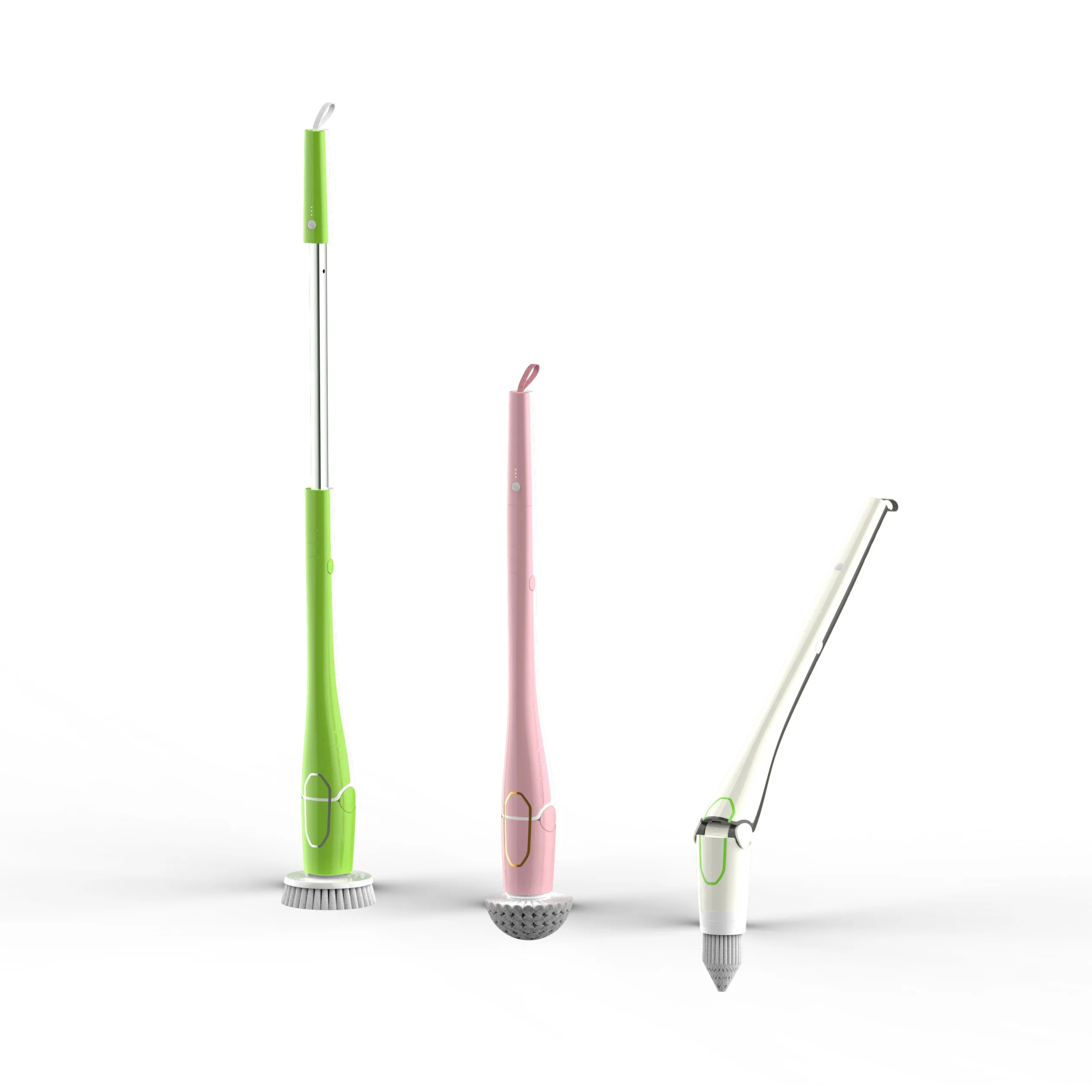 
Amazon Hot Selling Multi-purpose Telescopic Extension Handle Spin Scrubber Kitchen Stain Cleaner Bathroom Cleaning Tool Set 