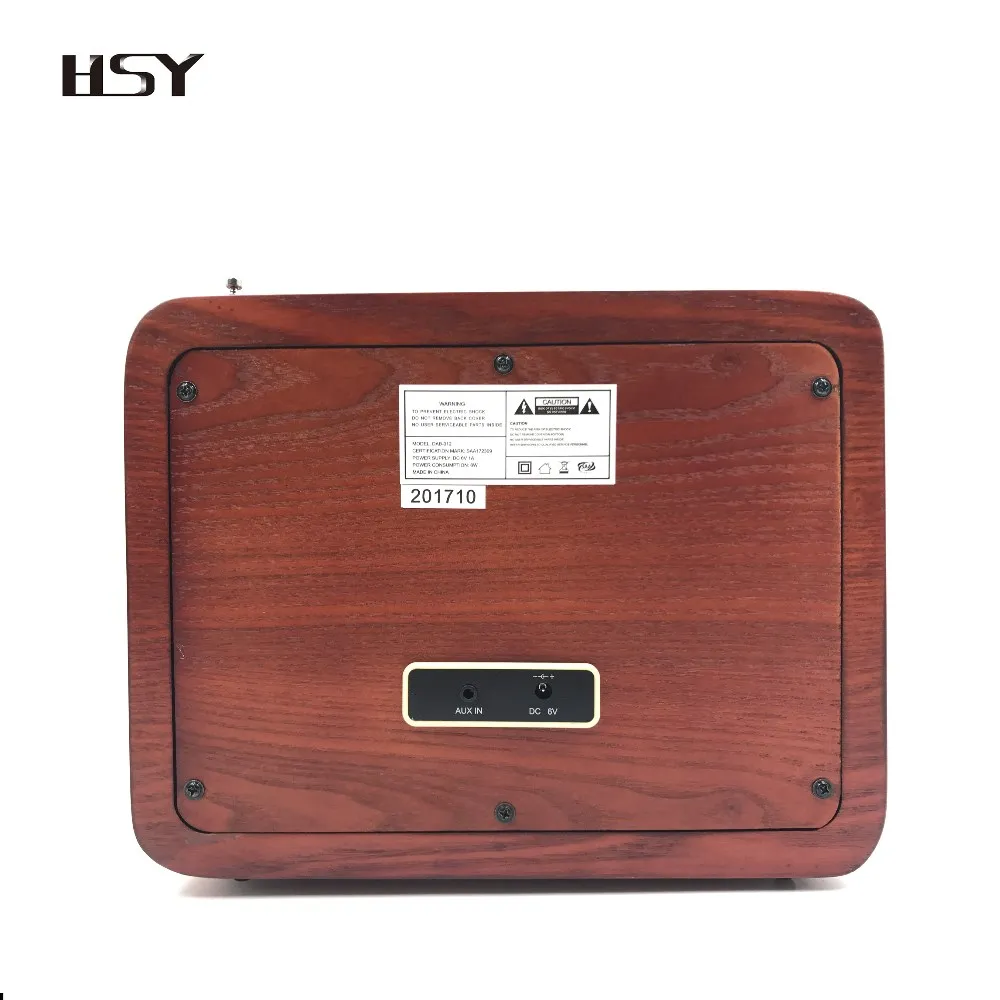 Ретро деревянный DAB FM-радио со встроенными