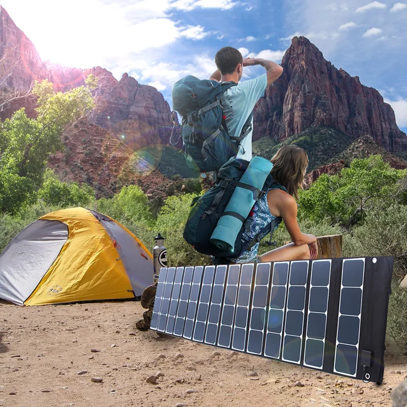 high power sunpower  folding solar panel 250w  240W 180W for laptop/big battery for travel/camping