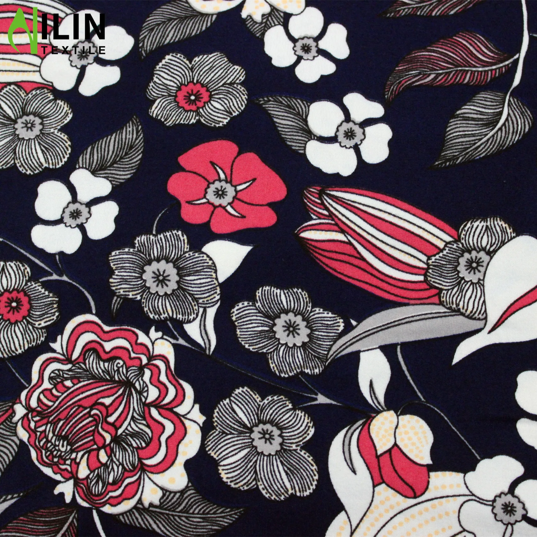 DBP Floral printed fabrics brush dty stretch fabric for legging