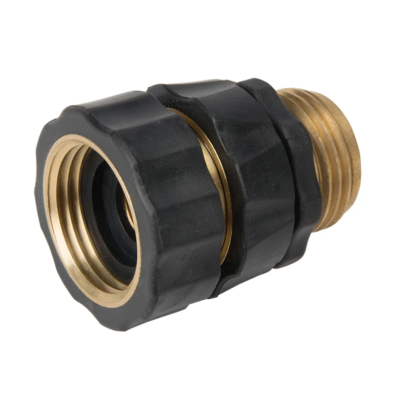 Garden hydraulic water brass quick coupling hose connector
