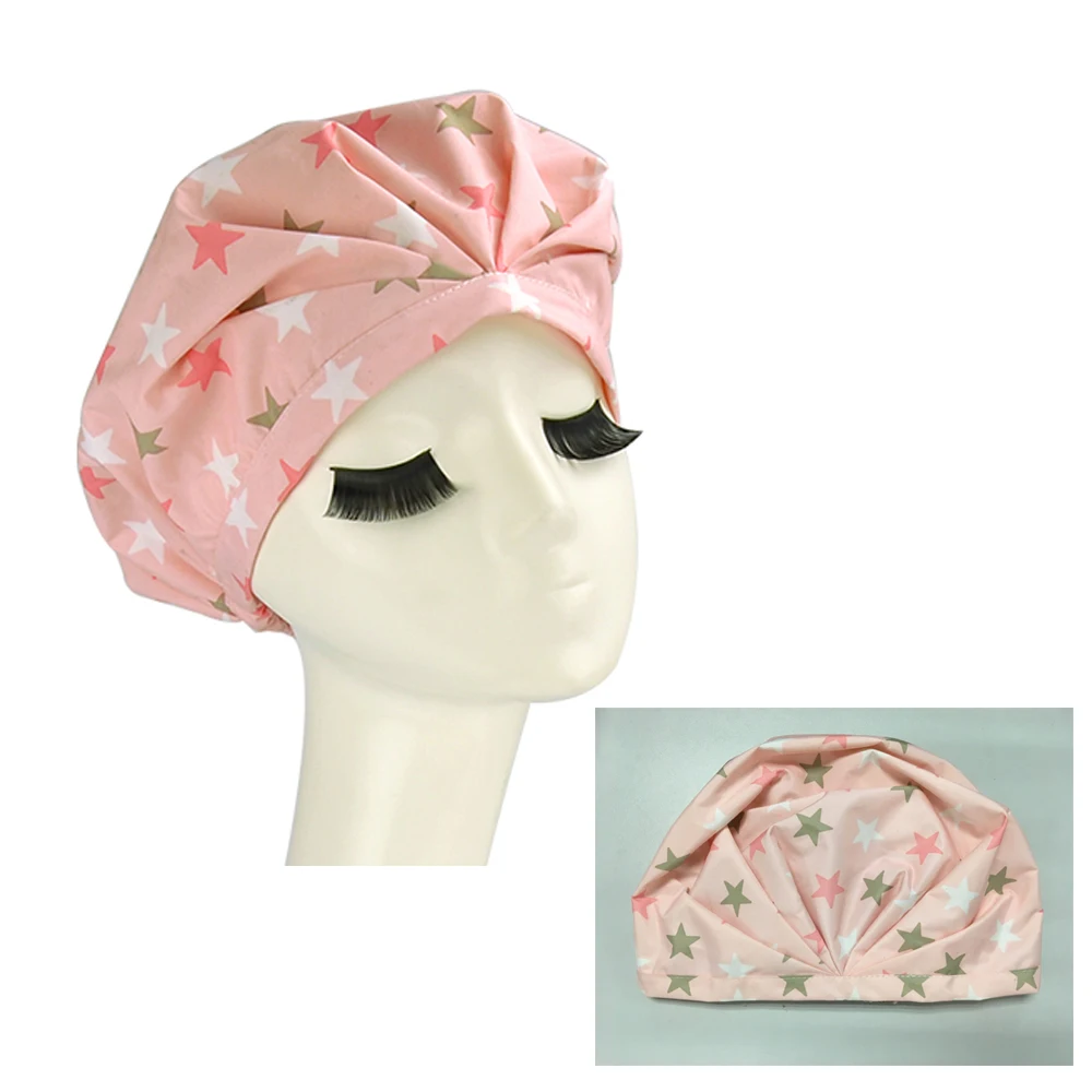 Индивидуальная Печать OEM дизайн водонепроницаемая душевая шапочка