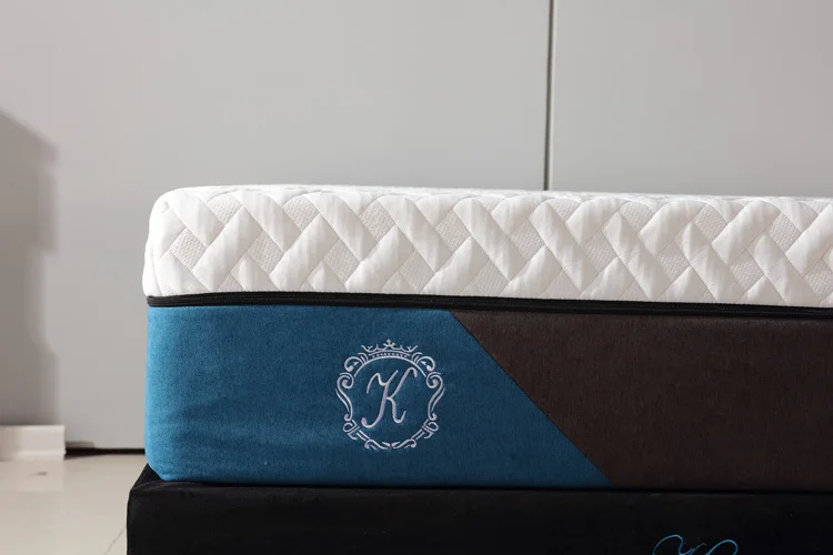 Chinese Supplier Colchones Heathy Eco Friendly Bamboo cover visco gel memory foam bed mattress king size