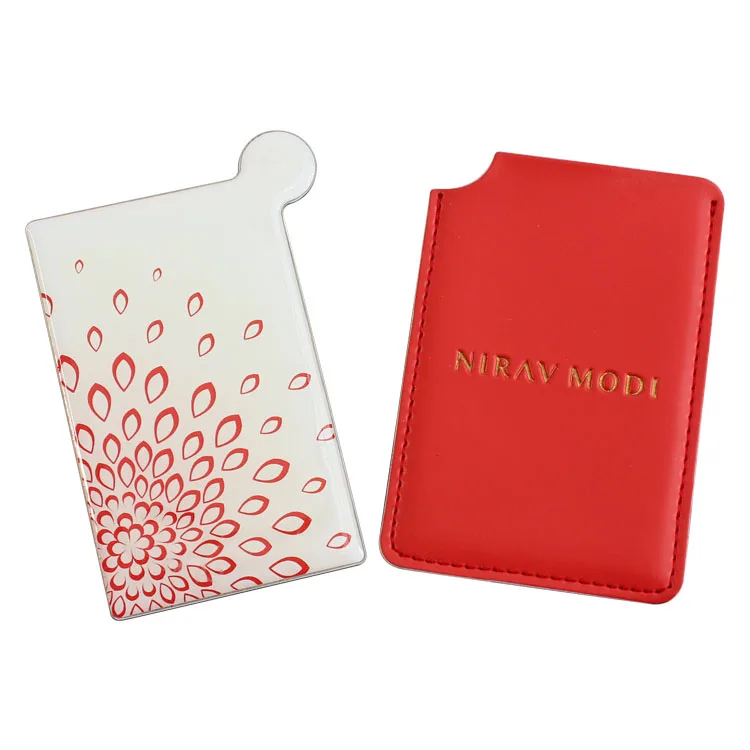 OEM shape possible stainless steel unbreakable mirror as promotion giveaways