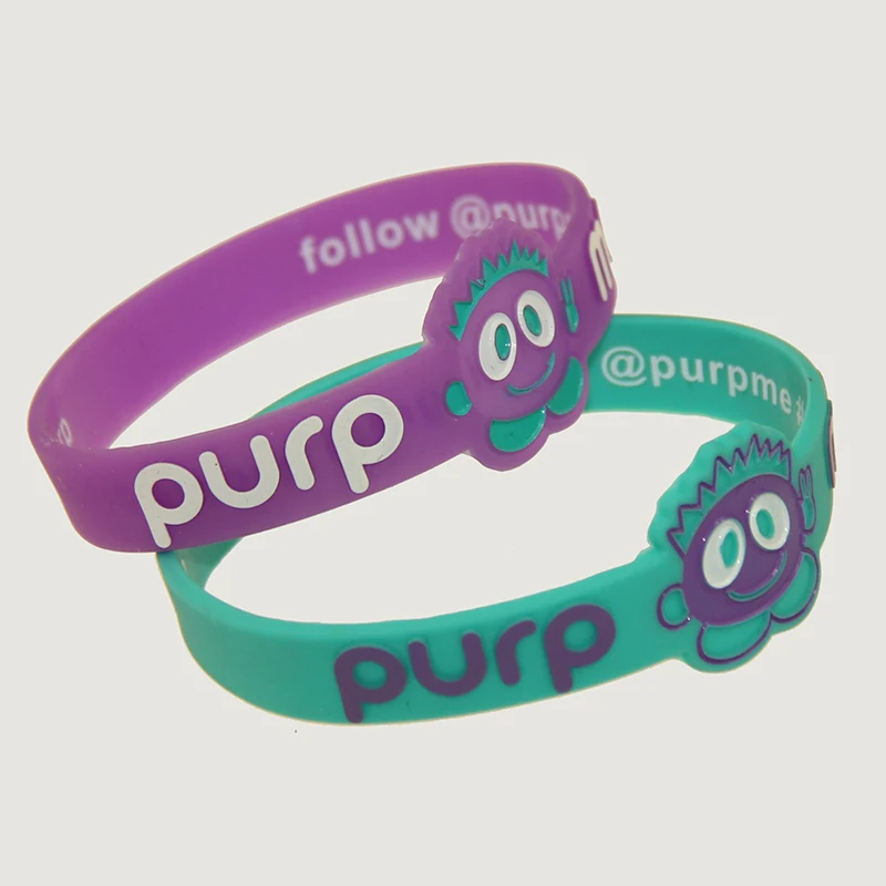 No Minimum Custom  Promotional Bracelet Wrist Bands