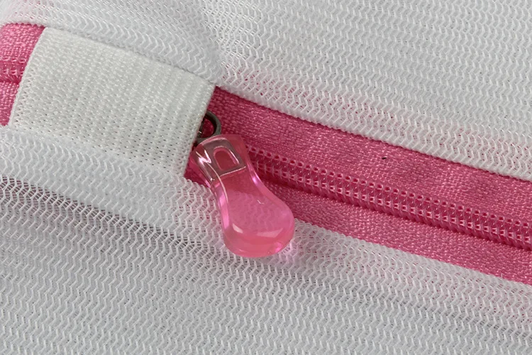 Multiple Sizes White Zippered Travel Washing Laundry mesh Net Bag