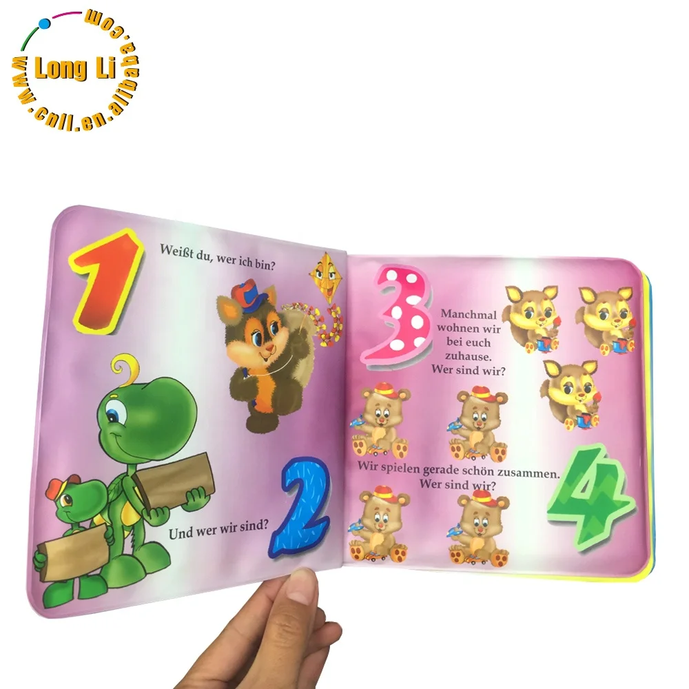 Hot sale new design educational inflatable EVA bath book