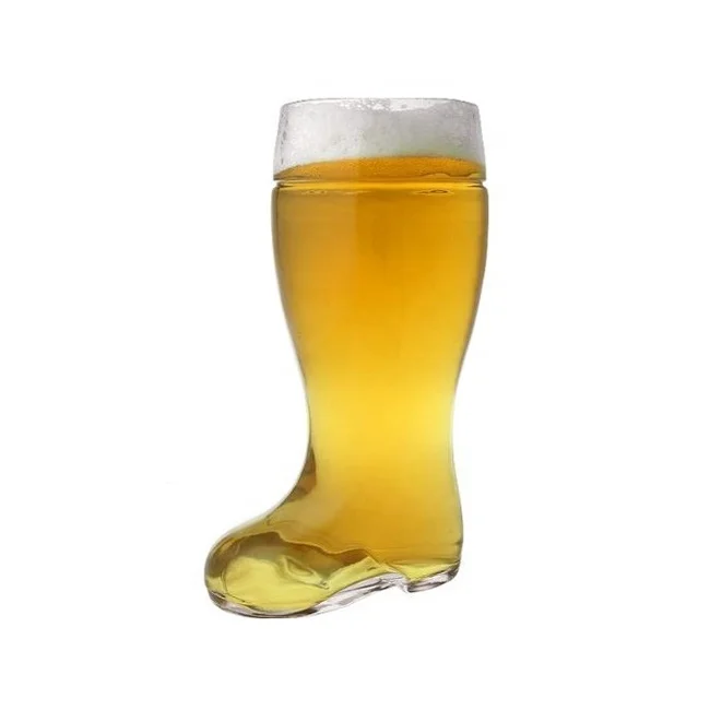 Handmade Glassware Manufacturer Large Boot Shaped Cup Steins Beer Glasses  Beer Glass