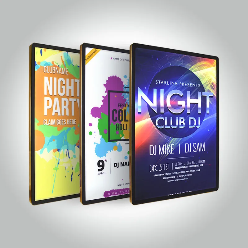 Standard size led light box led light box picture frame led light box