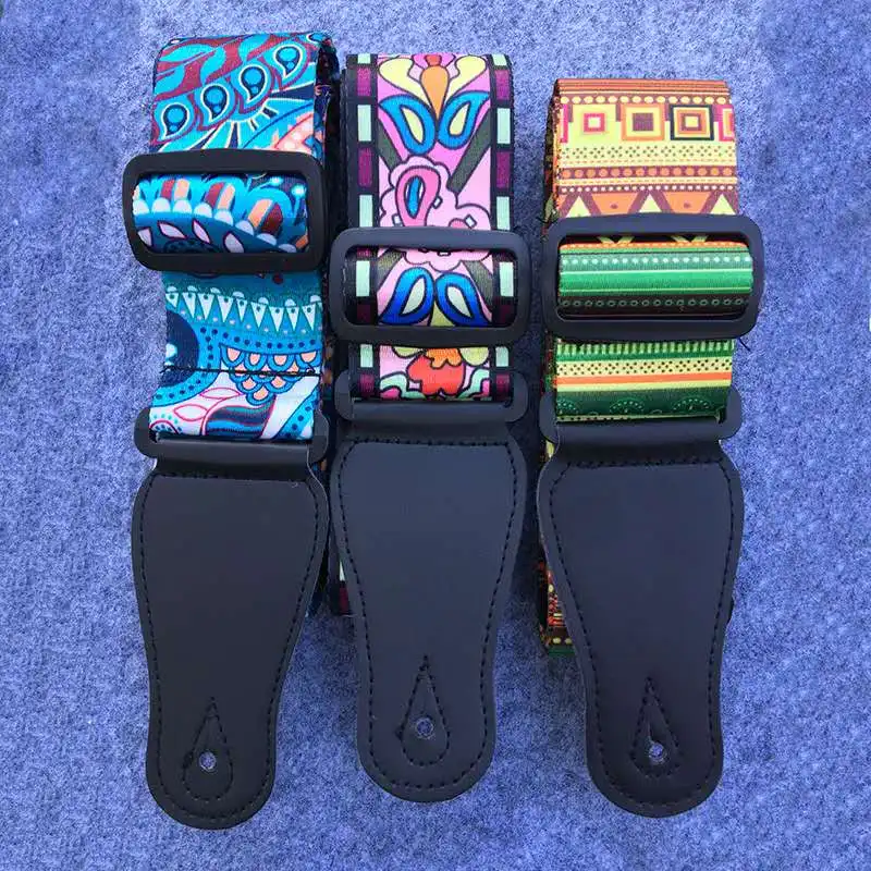 16 kinds of design Accessories Bass Electric Guitar Belt Leather Acoustic Guitar Strap