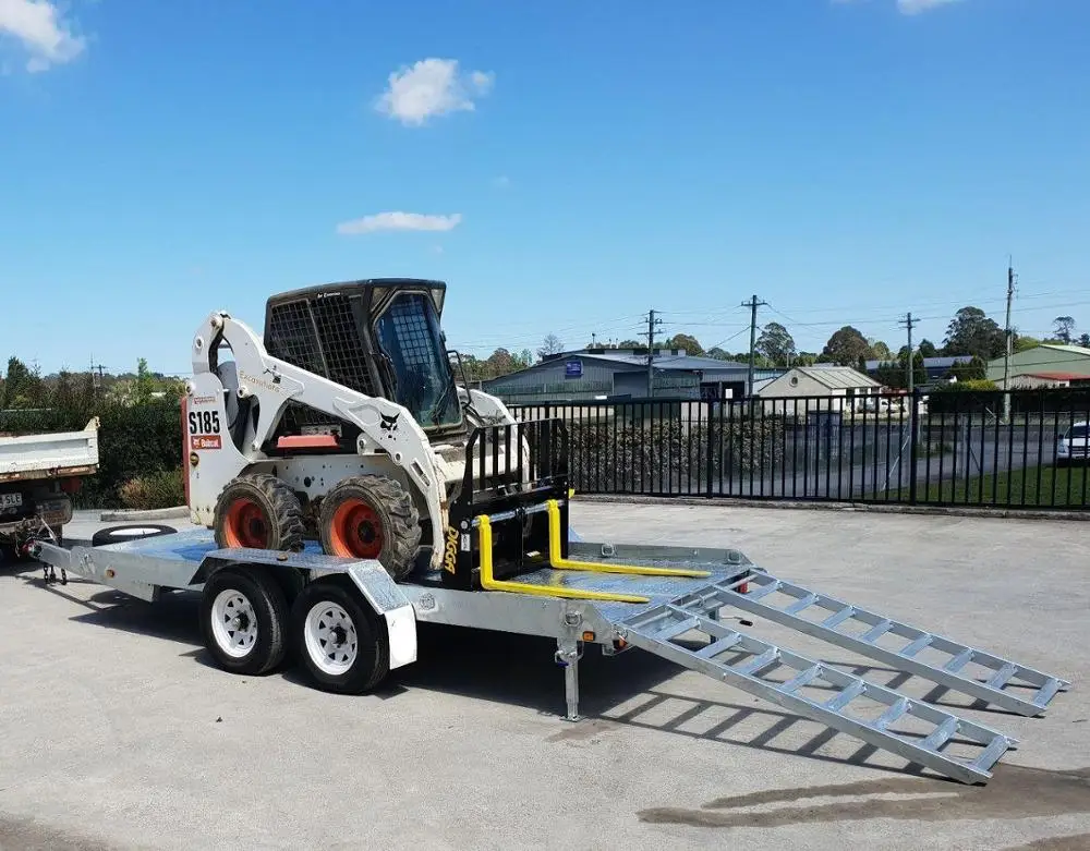 hot dipped galvanized 16x6ft Plant and Excavator trailer