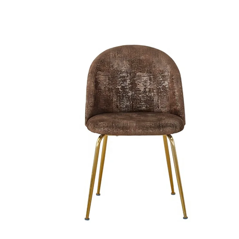 metal Simple Design Modern Hotel Furniture Custom Velvet Nordic dining Chair fabric/velvet chair with gold metal legs