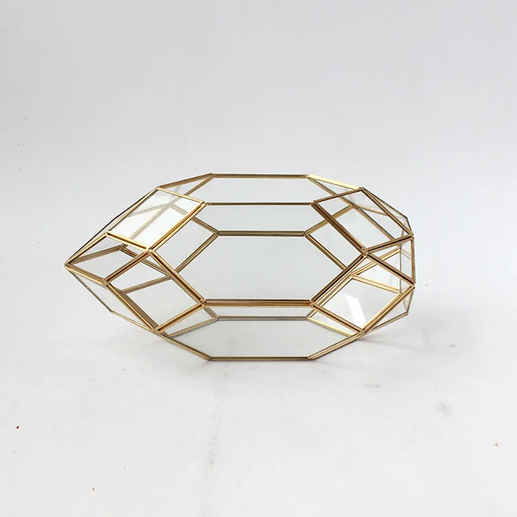 Geometric glass flower planter glass terrarium Dried flower Glass Holder Vase  wedding decoration centerpieces