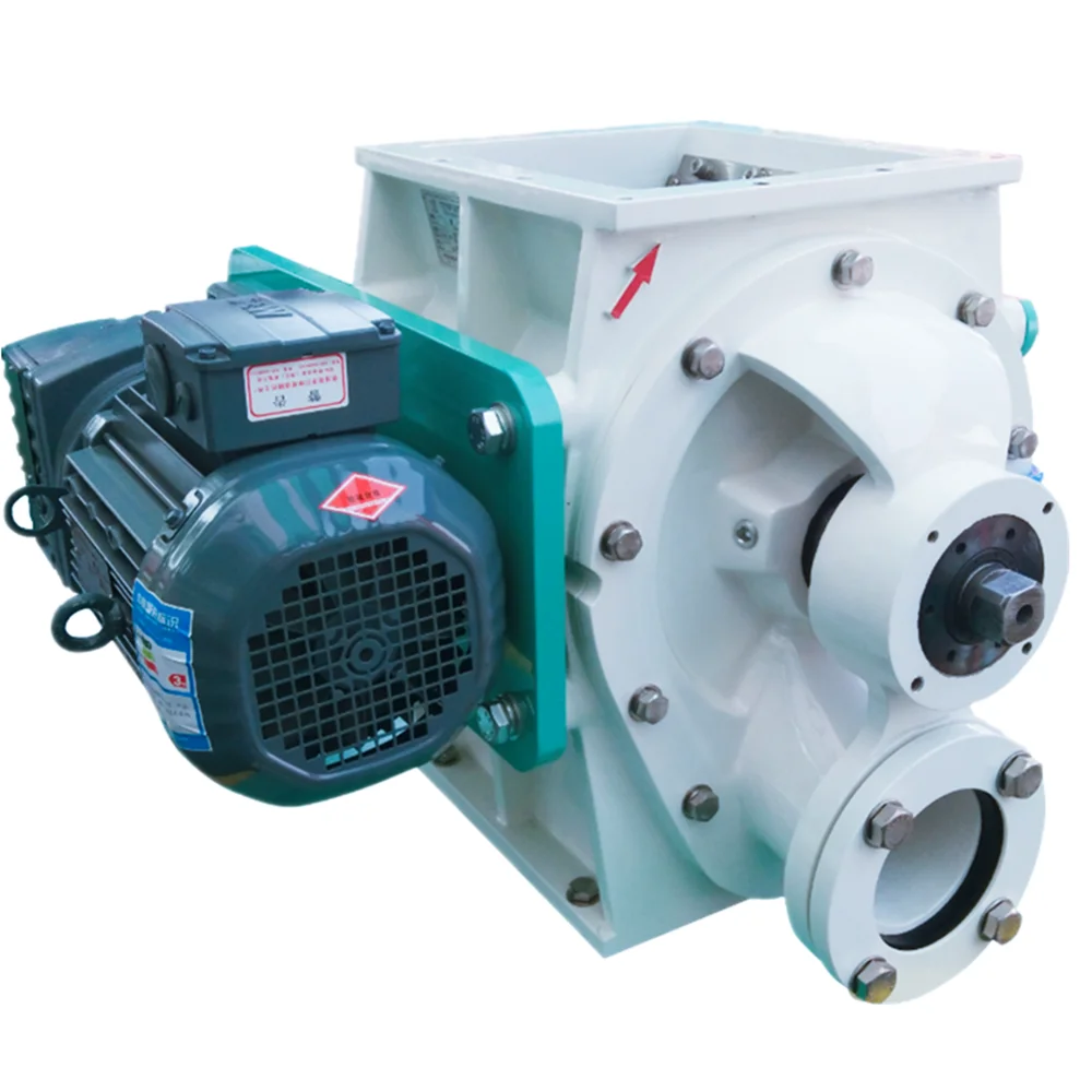 Discharge airlock valve star airlock valve rotary vane valve for ash