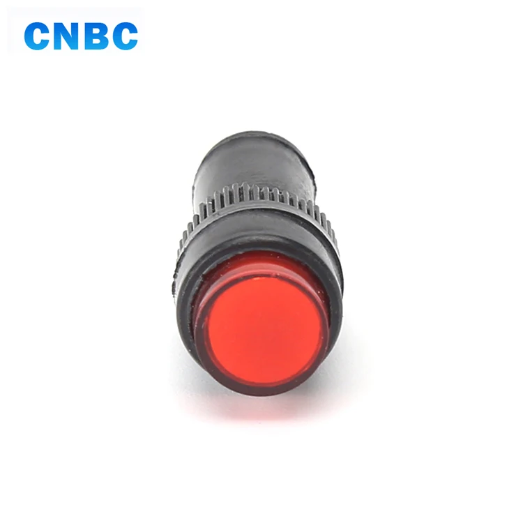 CNBC 10mm diameter mini size CE red green 24v 110v 220v signal light pilot lamp 120v led indicator light with pins