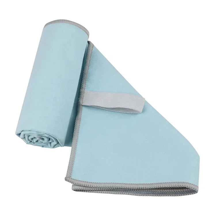 
China wholesale custom size logo high water absorbency quick drying microfiber car cleaning towel with elastic 
