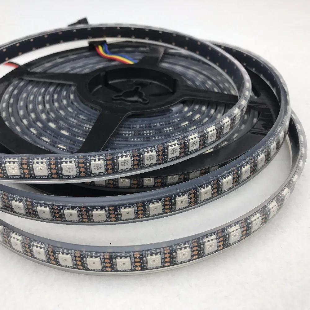 SK6812 Addressable 5V RGB frosted led strip light WS2801 WS2812B WS2812 APA102 SK9822 ws2813 30/m 60/m no led dots strip