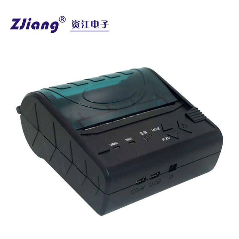 Маленький билет 80 мм портативный Bluetooth принтер Zjiang 8003