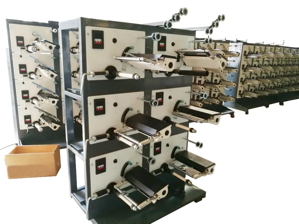 Shanghai Qipang High Quality Yarn Winding Machine QP-250 paper cord rewinder wire taping machine