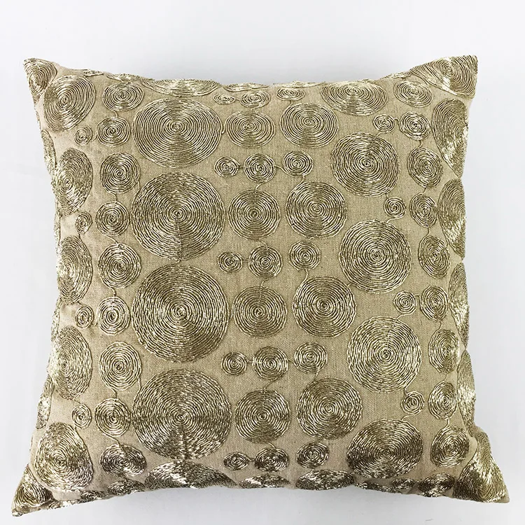sequin throw pillow case beaded cushion cover embroidery pattern dot pillow cover
