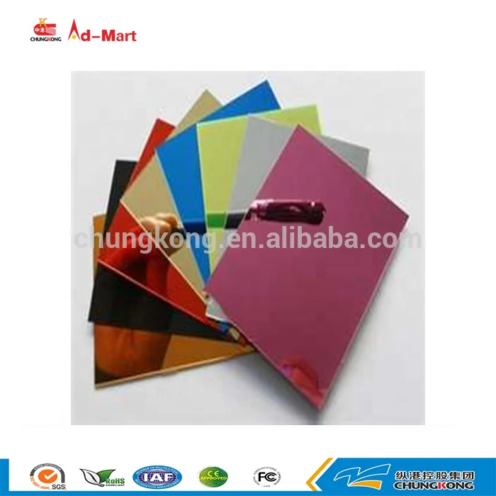 10 мм Unbreakable 1,22*1,83 м Двусторонняя розовое золото акриловое зеркало лист