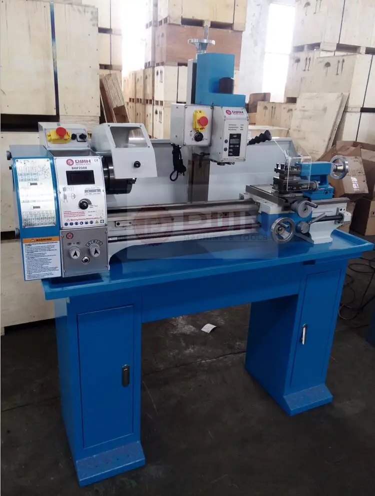 mini lathe drilling milling multi functional 3 in 1 lathe brushless motor 750W mill drill lathe combo sale