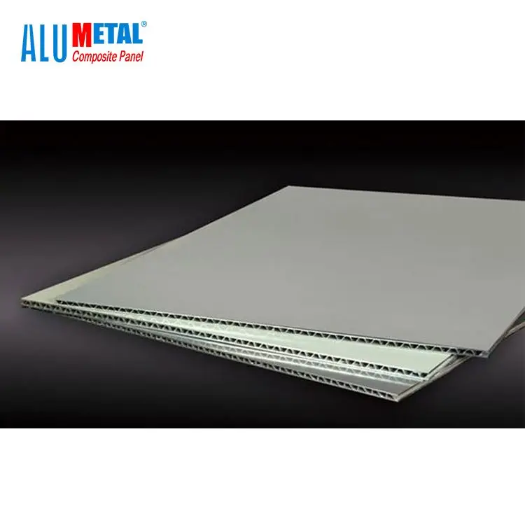 Custom 2m width aluminum corrugated core composite panel