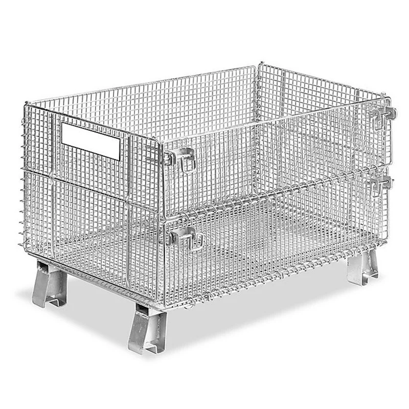 Клетка для хранения из проволочной сетки, Запираемая клетка для хранения с колесами