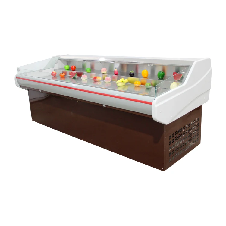 custom meat cooler commercial refrigerator fresh fish meat open display cooler