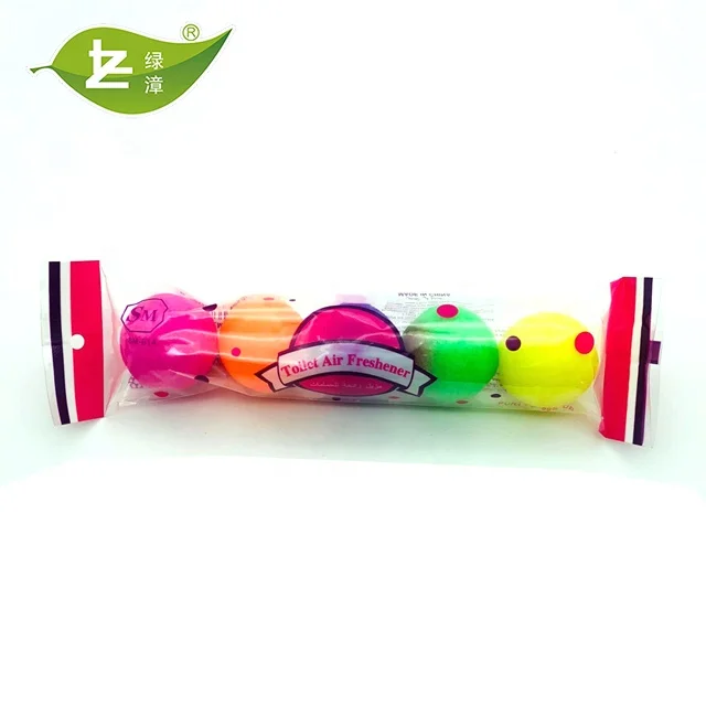 Hot sale  Arabia Market Mix Color 5Pcs  Toilet  deodorant  balls with air freshener