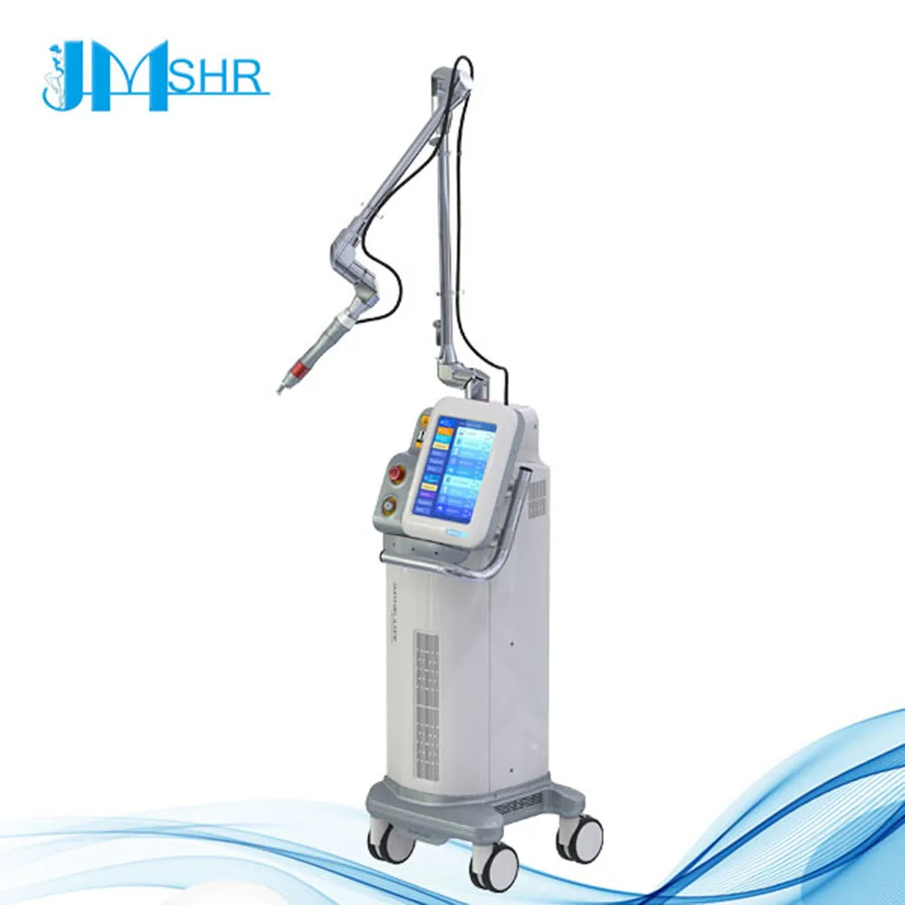 5 different scan mode RF Drive Co2 fractional combined laser medical beauty machine vaginal tightening Korean light guide arm