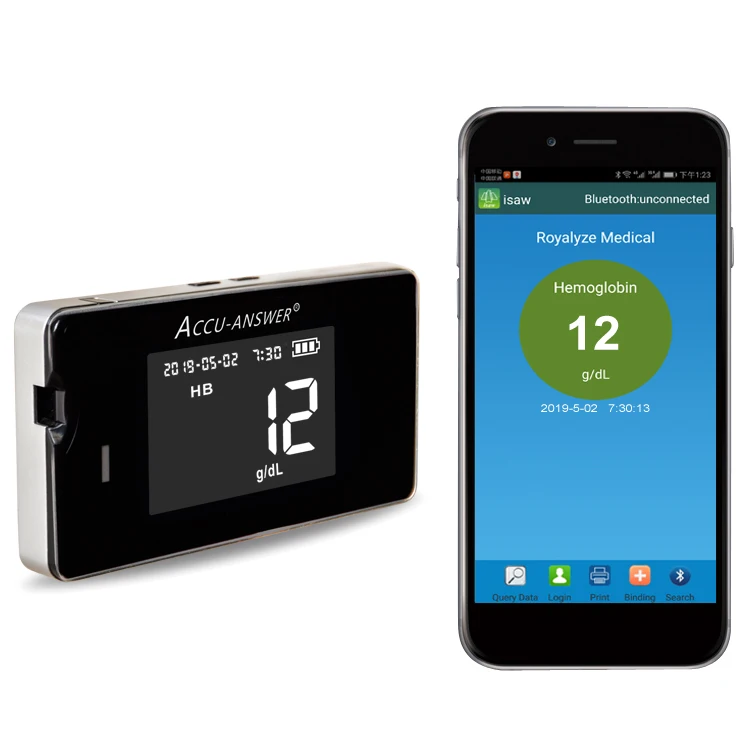 portable hemoglobin glucose meter test kit machine glucose acid cholesterol hb meter