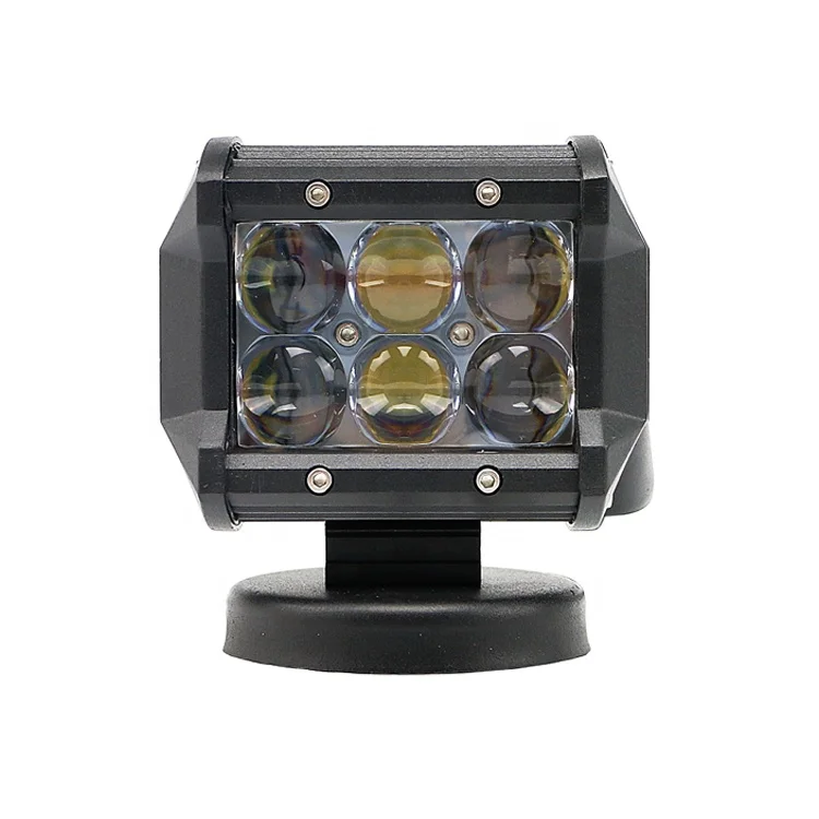 LED Offroad Headlight Light Car Spot Flood Beam 18W Led Light Bar Bracket