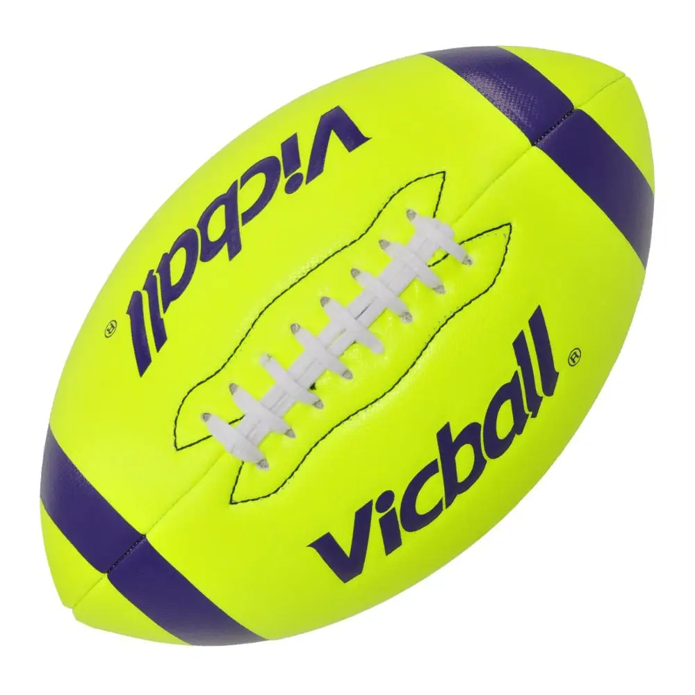 machine stitched pu pvc cheap OEM college training equipment balls supplies giveaways size 9 5 rugby american football ball