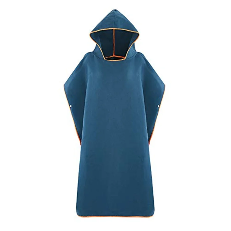 China manufacture Super Water Absorbent quick dry  microfiber change  robe  Poncho towel  with hood for beach surfing