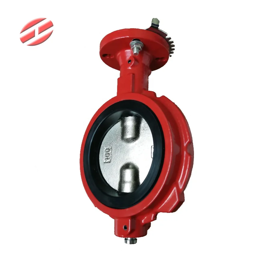 4' notch body two split stem oilfield wafer butterfly valve