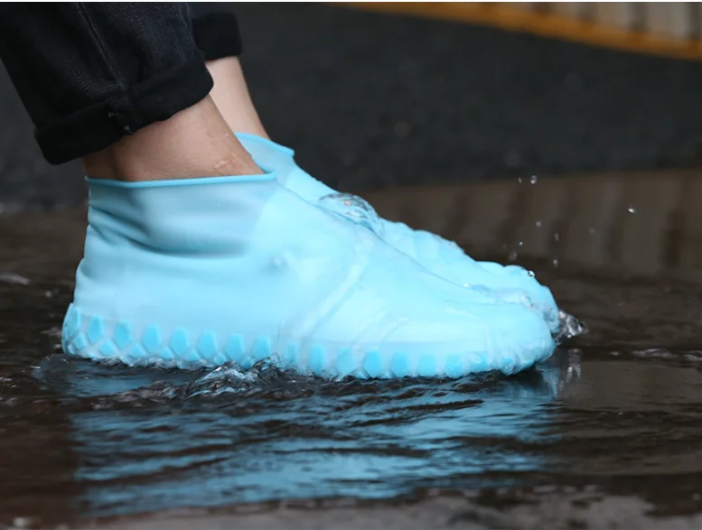 2019 summer amazon hot sell silicone shoe covers/ pocket galoshes rain boots