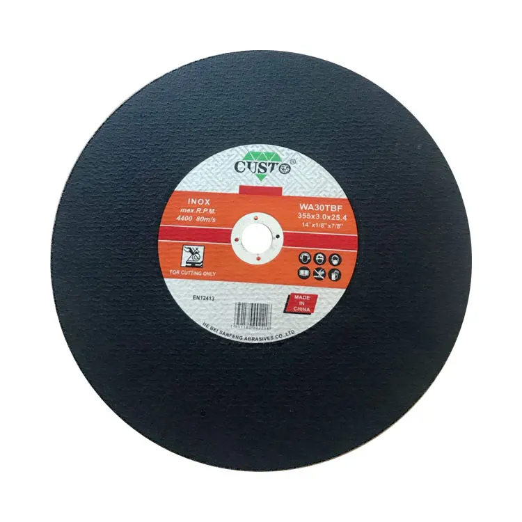 Durable Abrasive 14 Inch 355x3x25.4mm Thin Cut off Wheel for Stainless Steel